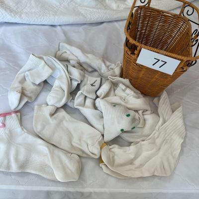 Socks and Wicker Basket
