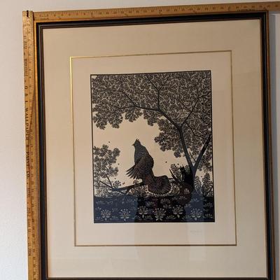 Signed Walter von Guten Roughed Grouse Scissor Cutting