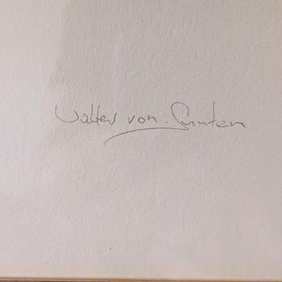 Signed Walter von Guten Roughed Grouse Scissor Cutting