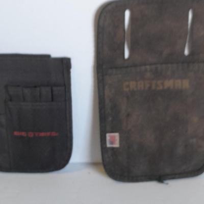Leather tool pouch, caulking gun, and other tool pouches