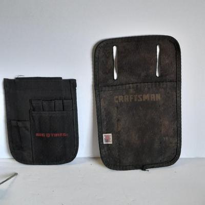 Leather tool pouch, caulking gun, and other tool pouches