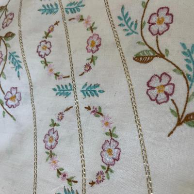 Embroidered Table Linens