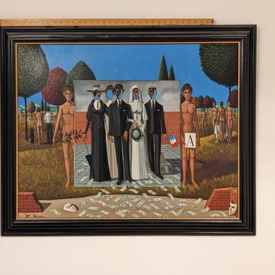 Signed Original Oil Painting by Jean-Pierre Serrier "Photo"