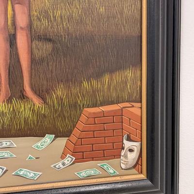 Signed Original Oil Painting by Jean-Pierre Serrier "Photo"