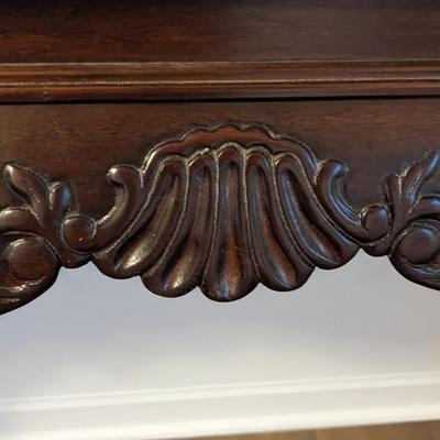 Antique Mahogany Marble Top Buffet Table
