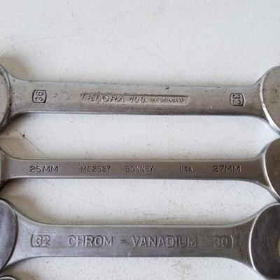 Double Open End Wrenches & A Combo Wrench