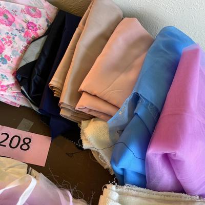 Flat of colorful material