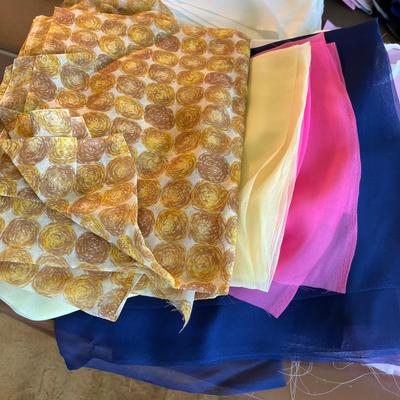 Flat of colorful material