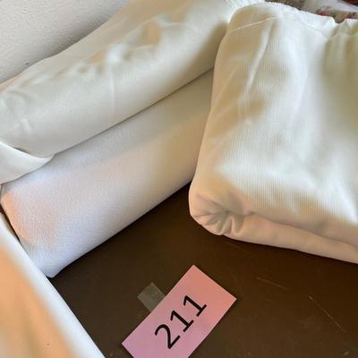 Bigger pieces of white material