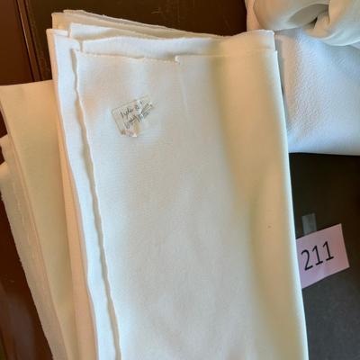 Bigger pieces of white material