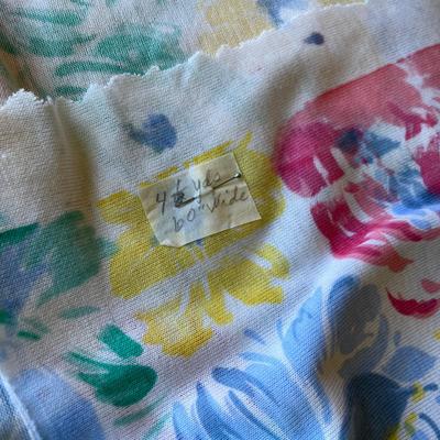 Floral print material