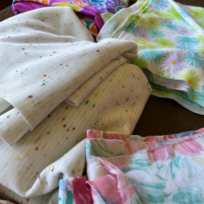 Floral print material