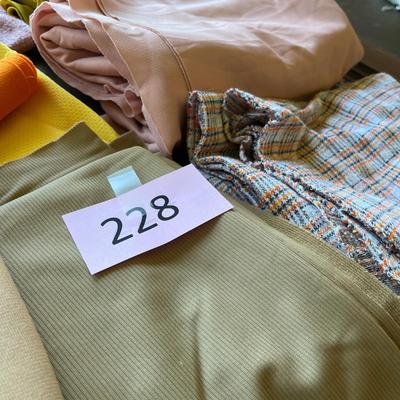 Lot of material earth tones