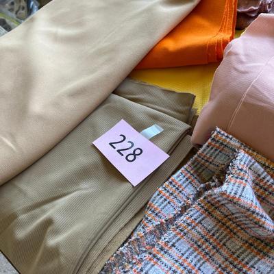 Lot of material earth tones