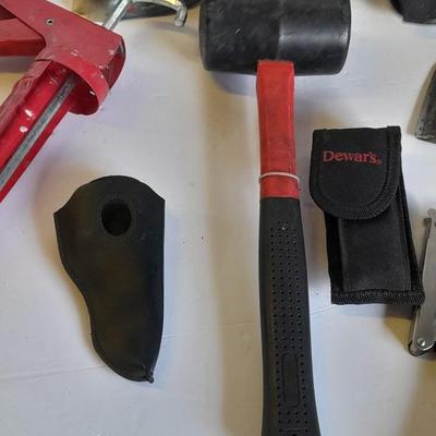 Caulking gun, Rubber mallet, Hatchet and more