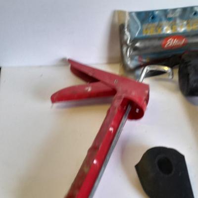Caulking gun, Rubber mallet, Hatchet and more