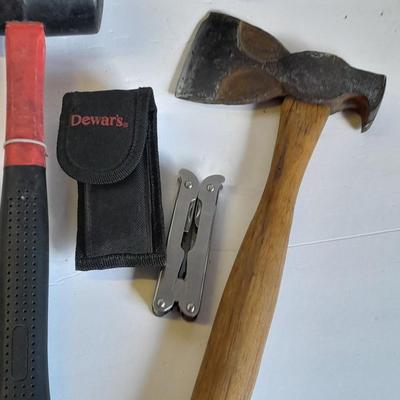 Caulking gun, Rubber mallet, Hatchet and more