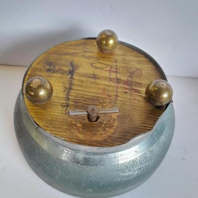 Vintage West Germany covered dish and lidded dish / trinket dish music box