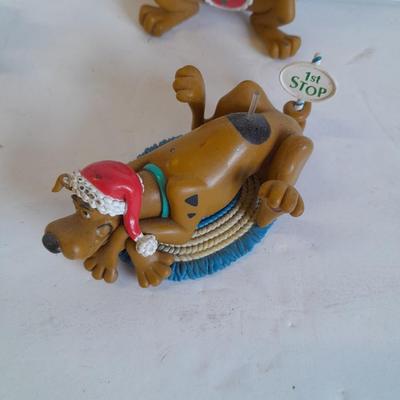 Four Scooby Doo Christmas Ornaments