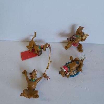 Four Scooby Doo Christmas Ornaments