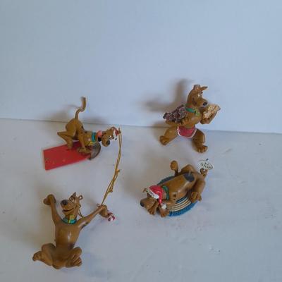 Four Scooby Doo Christmas Ornaments