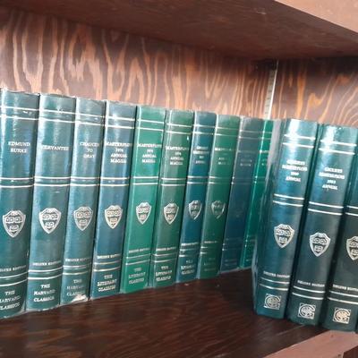 The Harvard Classics Deluxe Edition books with Masterplots annual's 35 books total