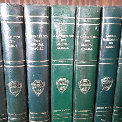 The Harvard Classics Deluxe Edition books with Masterplots annual's 35 books total