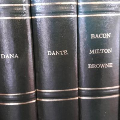 The Harvard Classics Deluxe Edition books with Masterplots annual's 35 books total