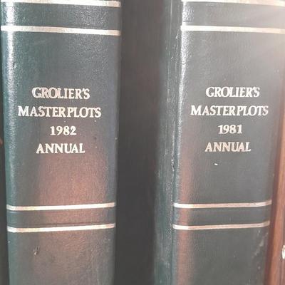 The Harvard Classics Deluxe Edition books with Masterplots annual's 35 books total