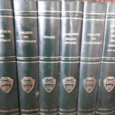 The Harvard Classics Deluxe Edition books with Masterplots annual's 35 books total