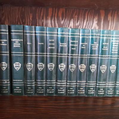 The Harvard Classics Deluxe Edition books with Masterplots annual's 35 books total