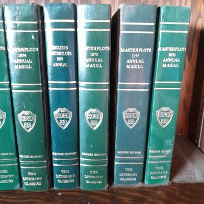 The Harvard Classics Deluxe Edition books with Masterplots annual's 35 books total