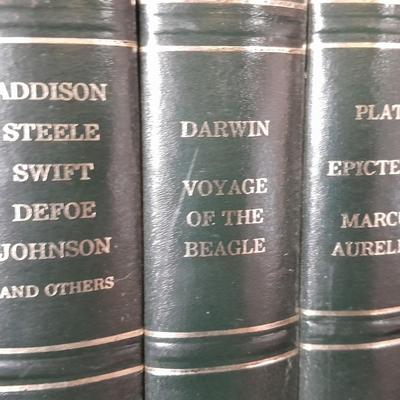 The Harvard Classics Deluxe Edition books with Masterplots annual's 35 books total