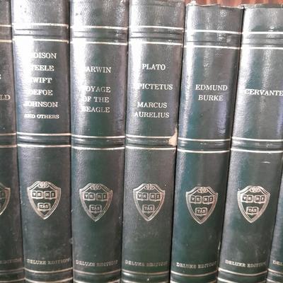 The Harvard Classics Deluxe Edition books with Masterplots annual's 35 books total