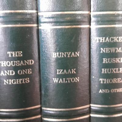 The Harvard Classics Deluxe Edition books with Masterplots annual's 35 books total