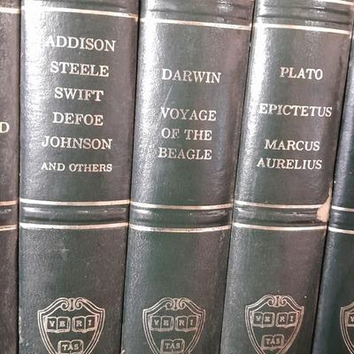 The Harvard Classics Deluxe Edition books with Masterplots annual's 35 books total