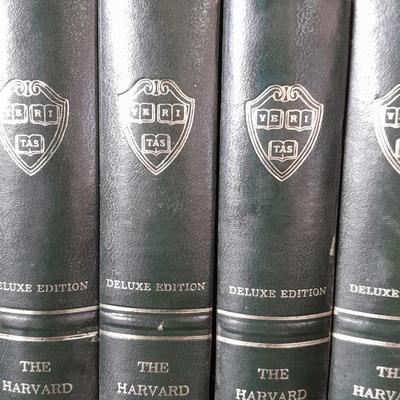 The Harvard Classics Deluxe Edition books with Masterplots annual's 35 books total