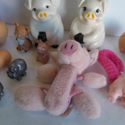 Pig lighters, piggy bank, Pig salt & pepper shakers and more