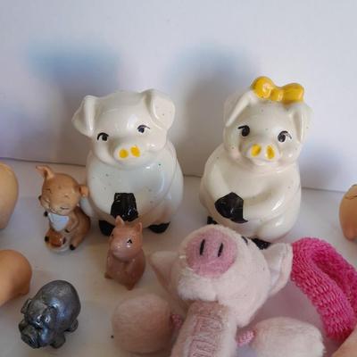 Pig lighters, piggy bank, Pig salt & pepper shakers and more