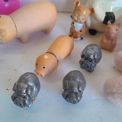Pig lighters, piggy bank, Pig salt & pepper shakers and more