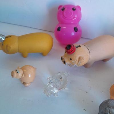 Pig lighters, piggy bank, Pig salt & pepper shakers and more