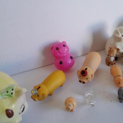 Pig lighters, piggy bank, Pig salt & pepper shakers and more