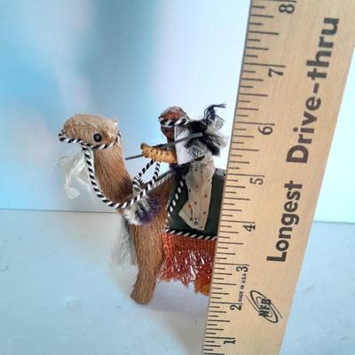 Vintage Camel hair Camel w/ Saudi Arabian Persian Bedouin Cameleer Rider