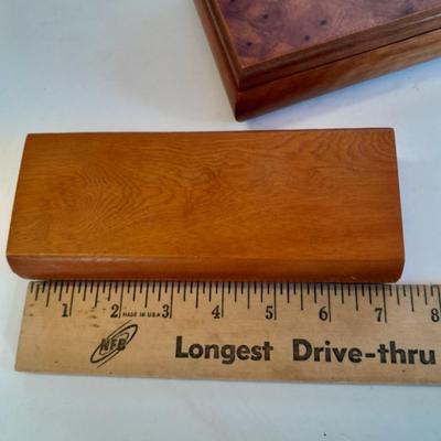 Lane cedar Jewlery box with two other wooden trinket boxes