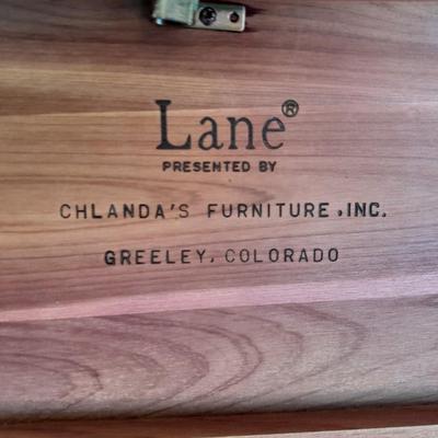 Lane cedar Jewlery box with two other wooden trinket boxes
