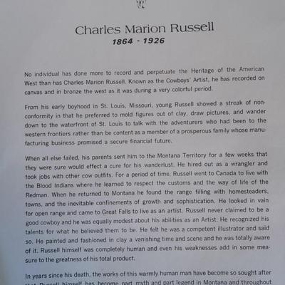 Charles Marion Russell "The American West" prints