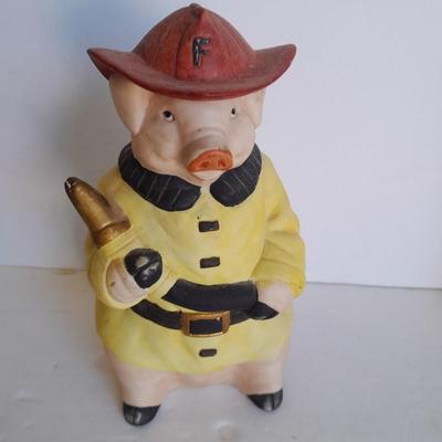 Pigs with a profession, First responder Pigs Firefighter and Officer