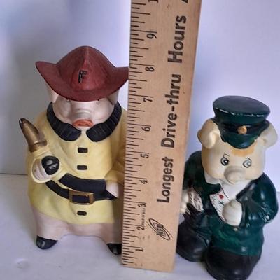 Pigs with a profession, First responder Pigs Firefighter and Officer