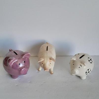 Pig Piggy bank trio
