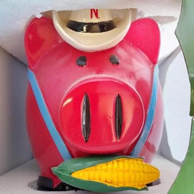 Pig Leaguers Nebraska Corn Huskers Piggy bank